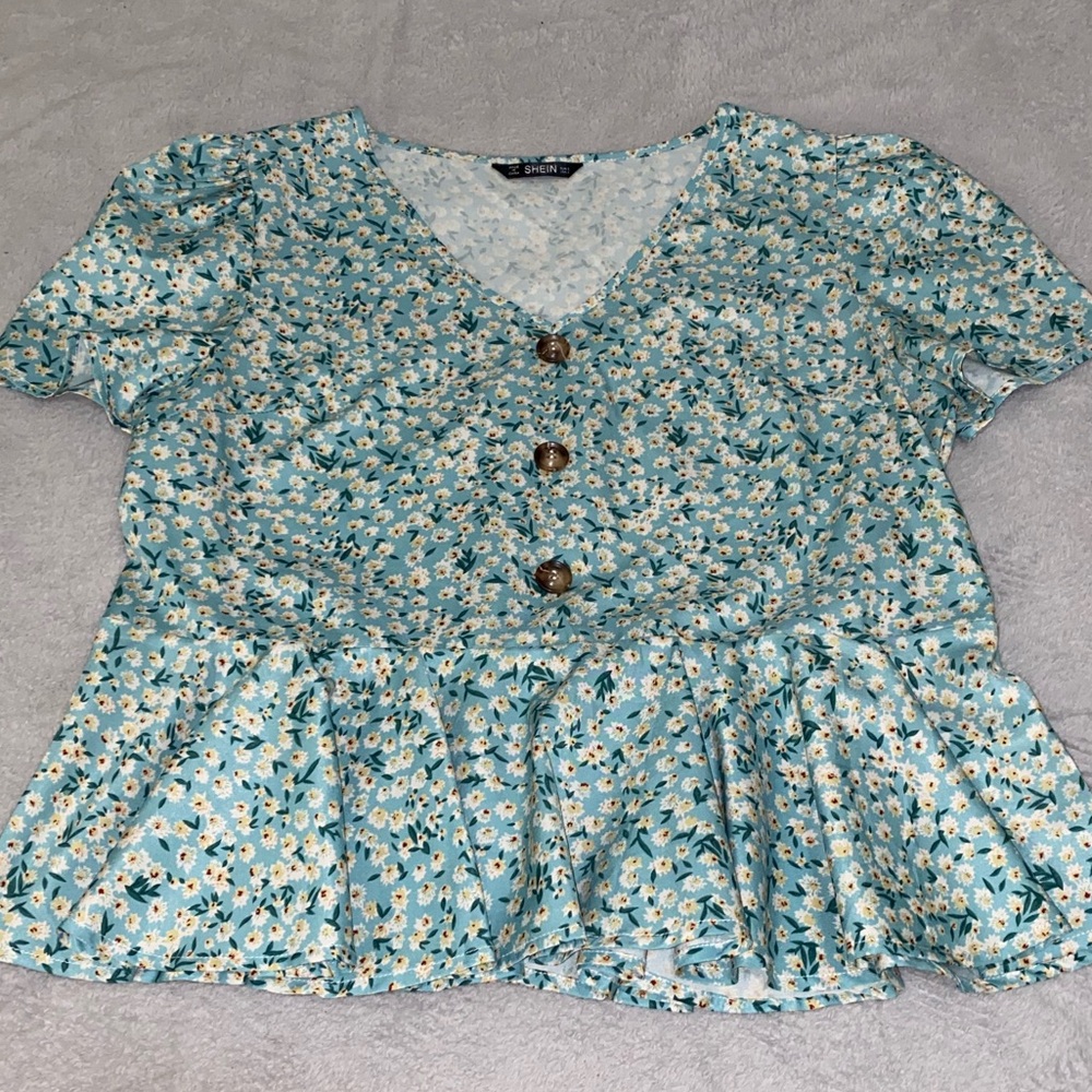 Shein Floral Blouse